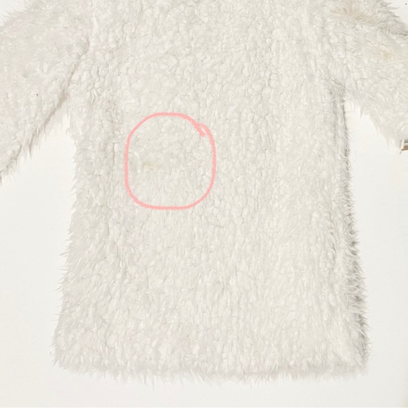 Ambiance White Faux Fur Jacket - Picture 10 of 11